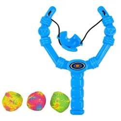 Дитяча Рогатка XG88-23(Blue) 3 м'які кульки, в сітці