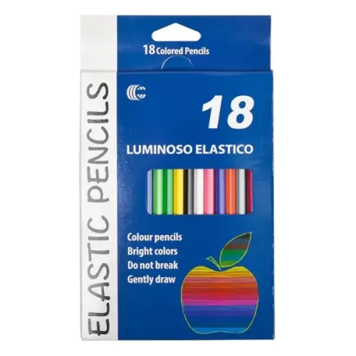 Дитячі олівці для малювання CR755-18 Luminoso elastico 