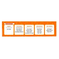 Картонна закладка-шпаргалка Члени речення 147920 для школярів 3-5 класів