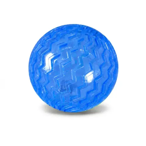 Дитячий м'яч Пострибунчик Диско PR2516(Blue), що світиться, 6,5 см