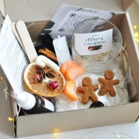 Набір для створення свічки «Merry Christmas» М зі скляною ємністю