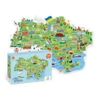Пазл «Карта України» 100 елементів