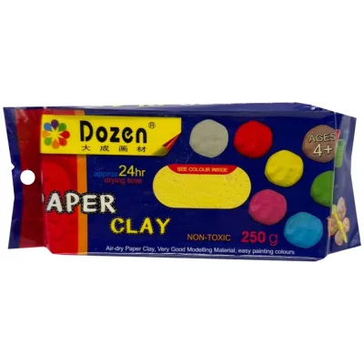 Маса для ліплення «Dozen» жовта 250 грам