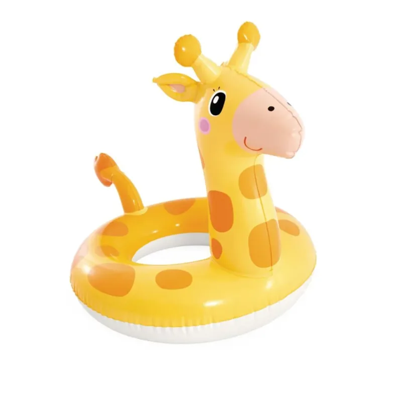Дитяче надувне коло Big Animal Rings Жираф(Yellow) розмір 81х58 см