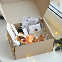 Набір для створення свічки «Merry Christmas» М зі скляною ємністю
