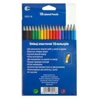 Дитячі олівці для малювання Luminoso elastico «С», 18 кольорів
