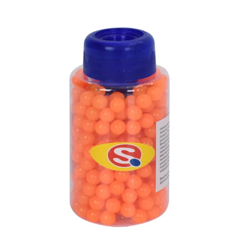 Кульки для дитячої зброї(Orange) пластик, 6 мм, 320 шт