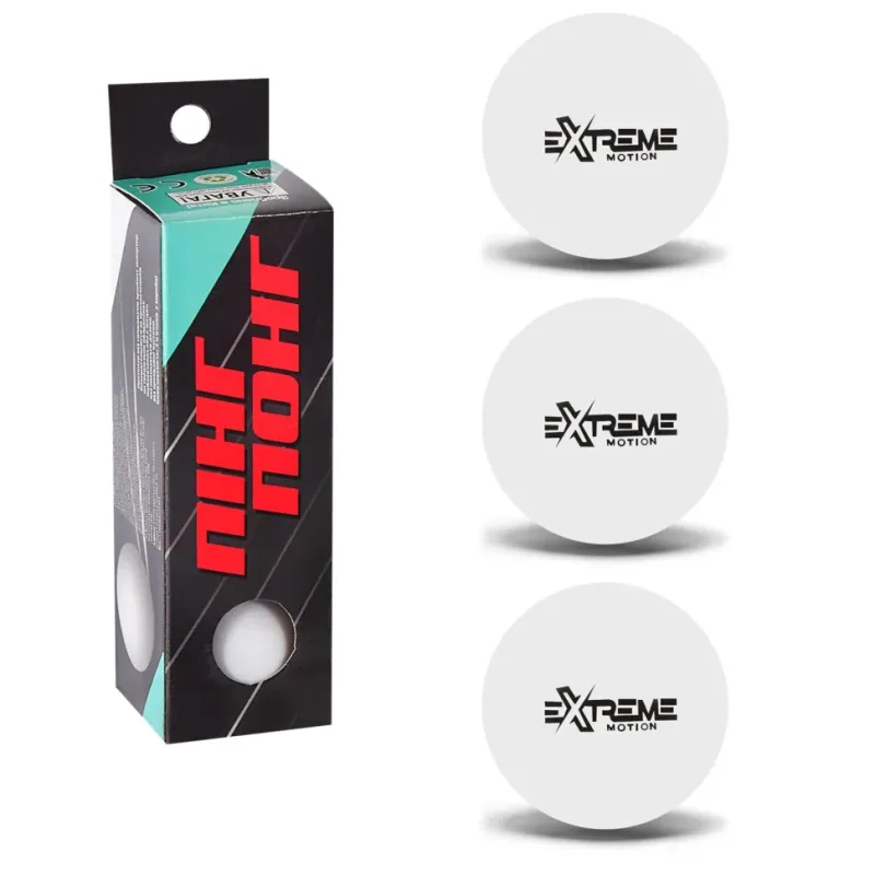 М'ячі для настільного тенісу(White) 40 мм, 3 шт