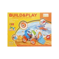 Конструктор дитячий Build&Play «Бульдозер + Вертоліт» HANYE J-101B, 117 елемента