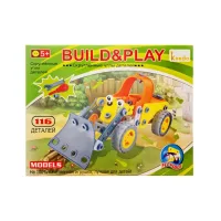 Конструктор дитячий Build&Play «Бульдозер» Keedo J-108A, 116 елементів