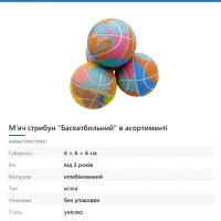 М'яч стрибун «Баскетбольний» в асортименті